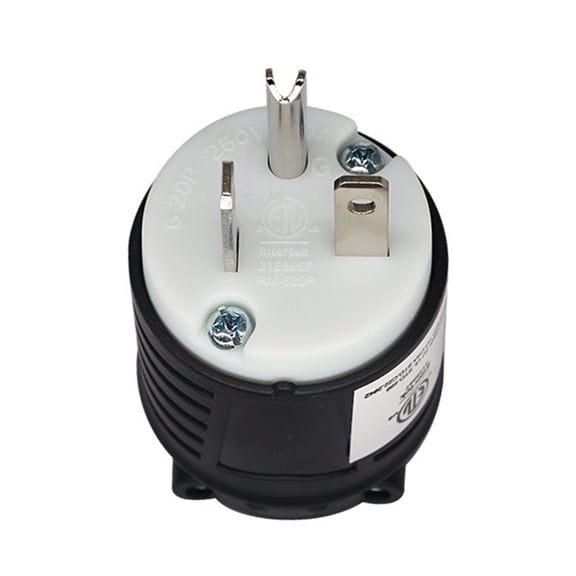 Safe Male Plug US Standard Female Power Socket 6-20PR Interfaces for Convenient Power Solution 20Amp