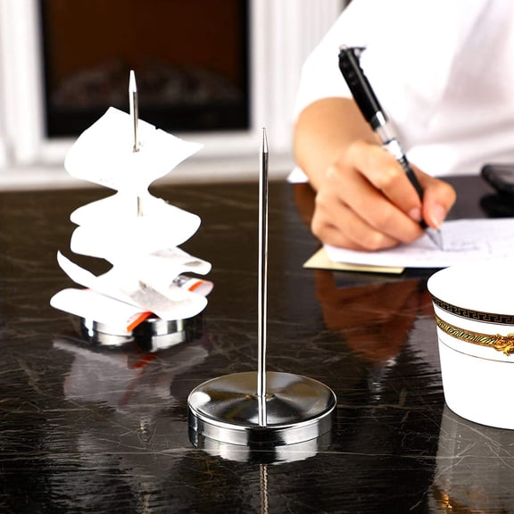 Safe Memo Holder Spike Stick Receipt Note Paper Order Office Desk