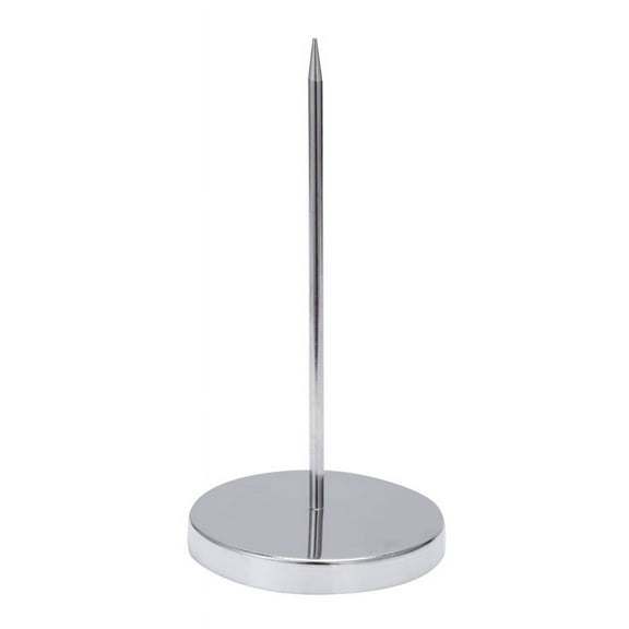 Safe Memo Holder Spike Stick for Bill Receipt Note Paper Order Office Desk,1 x Memo Holder Stick,Silver