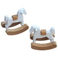 thumbnail image 1 of Safe Miniature Rocking Horse Nursery Room Rocking Chair For Doll House Bedroom Scene Realistic Furniture Decors, 1 of 8