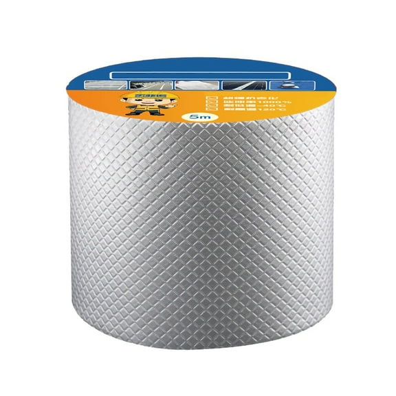 Safe Non-Toxic Aluminum Butyl Tape, Waterproof Sealing Tape For Rv Awnings, Anti-Aging Solution For Mobile Homes Repair, 5Cmx5M, Strong Adhesion And Corrosion Resistance