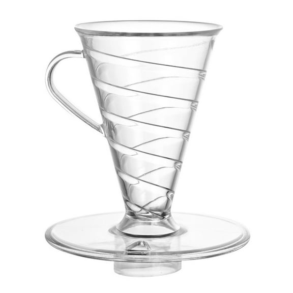 Safe Plastic Coffee Filter Cone Innovative Spirals Design Enhances Flavor Ideal For Coffee Enthusiasts
