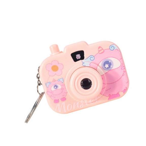 Safe Plastic Kids Camera Keychain With Fun Cartoon Projector Toy For Creative Indoor Activity Stylish Keyring