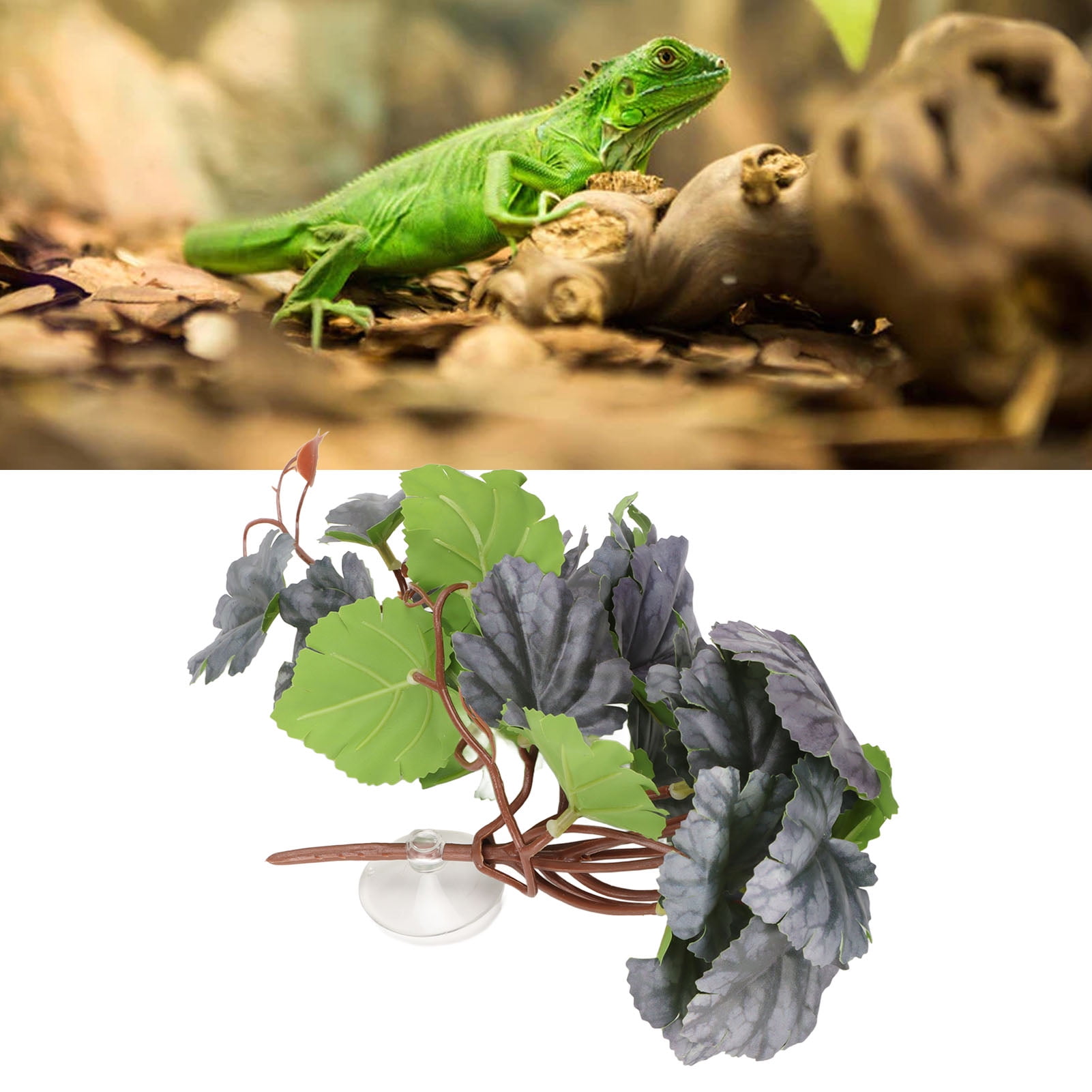 Safe Plastic Reptile Plants Two Artificial Foliage For Rainforest safe-plastic-reptile-plants-two-artificial-foliage-for-rainforest