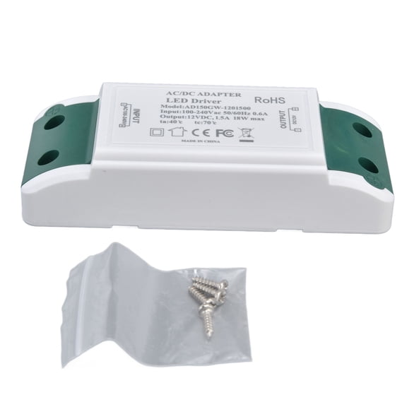 Safe Reliable LED Driver, Constant Current 12V Power Supply W/ Overload Short Circuit Protection