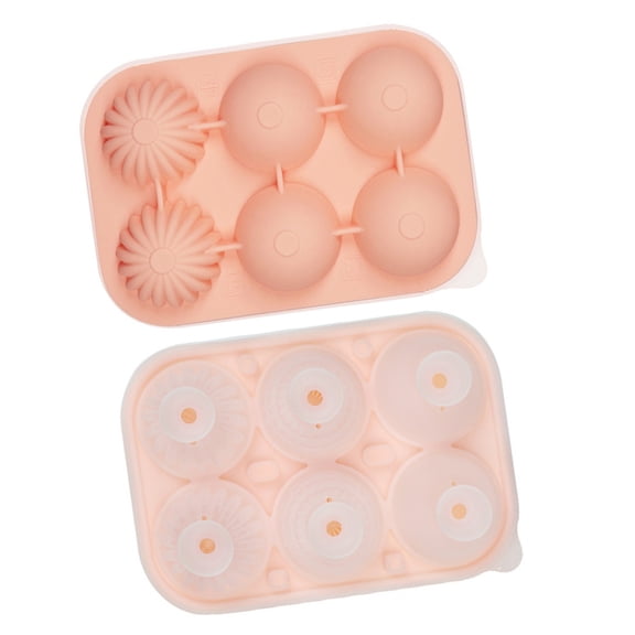 Safe Round Ice Cubes Tray 6 Cavity Efficient Silicone Ice Mould for Drink