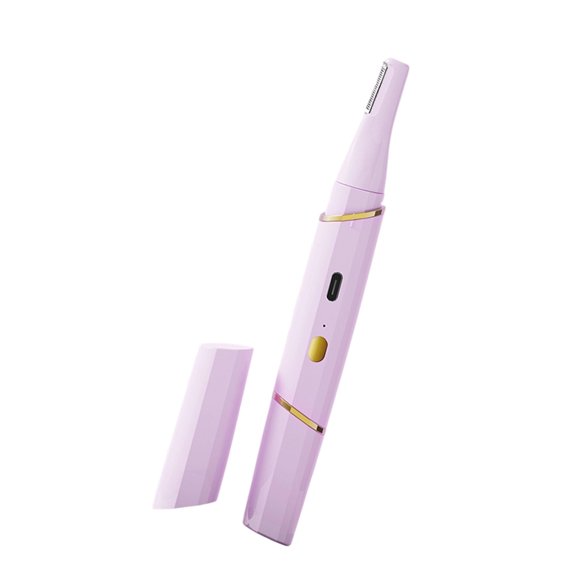 Safe Round Tip Electric Eyebrow Trimmer Double Blade USB Rechargeable Miniature for Beginner Users