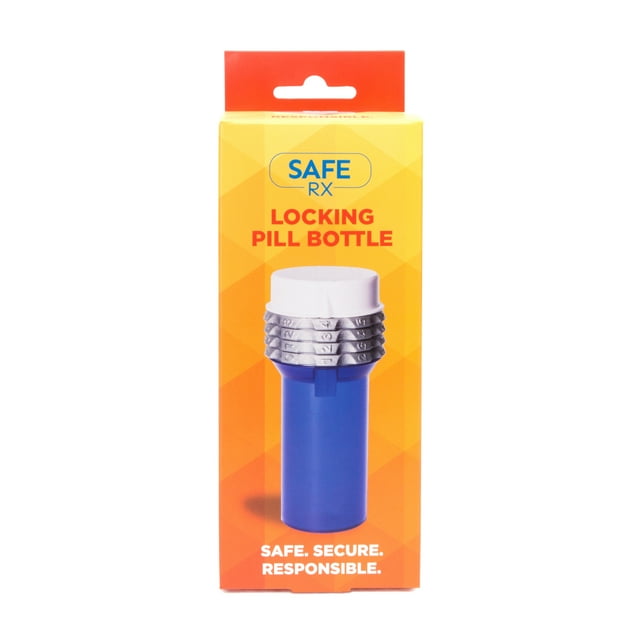 Safe Rx Locking Pill Bottle (Large) MiniSafe Pill Bottle