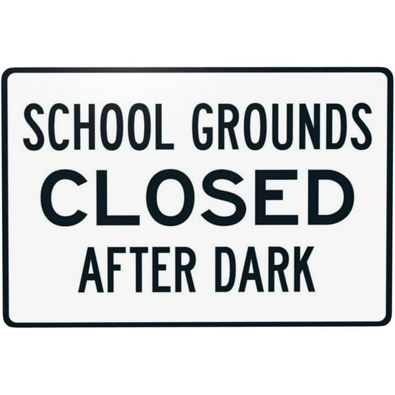 Safe School Notice Welcome To Our School Visitors Must Register Warning Sign, Retro Security Metal Caution Street Tin Sign, Vintage School Property Safety Signs, Business 12 x 8 Inches