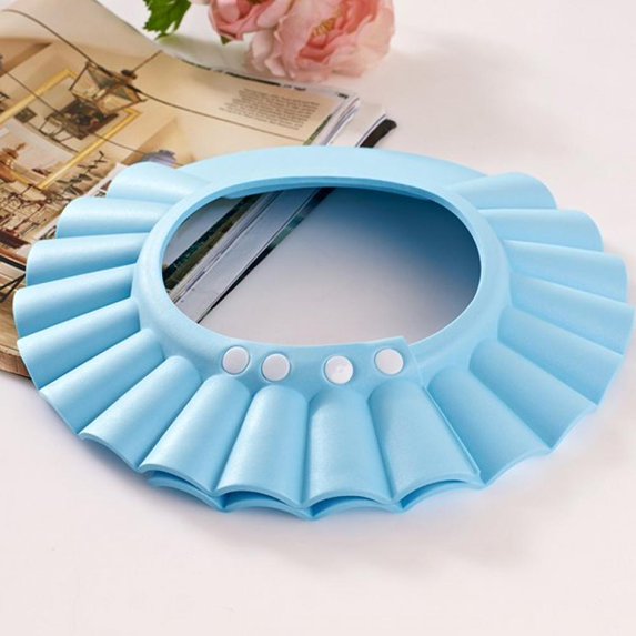 Safe Shampoo Shower Bathing Protection Bath Cap Soft Adjustable Visor Hat for Toddler, Baby, Kids, Children