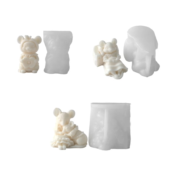 Safe Shaped Silicone Set Of 3 For Creative Projects And Home Decoration
