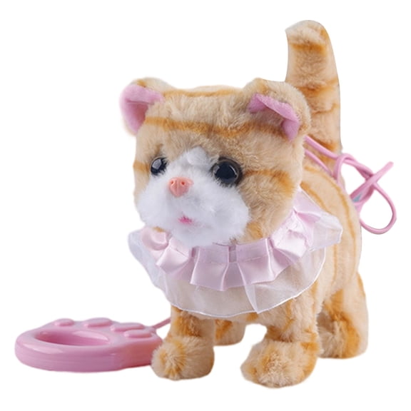 Safe Soft Plush Electronic Interactive Cats Toy Remote Control Voice Imitation Walking Robot Toy for Toddler Fun