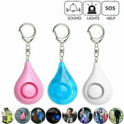 Safe Sound Personal Alarm, Rechargeable Emergency 130db Security Alarm Keychain Siren Song with 2 LED Lights, for Women, Men, Children, Elderly