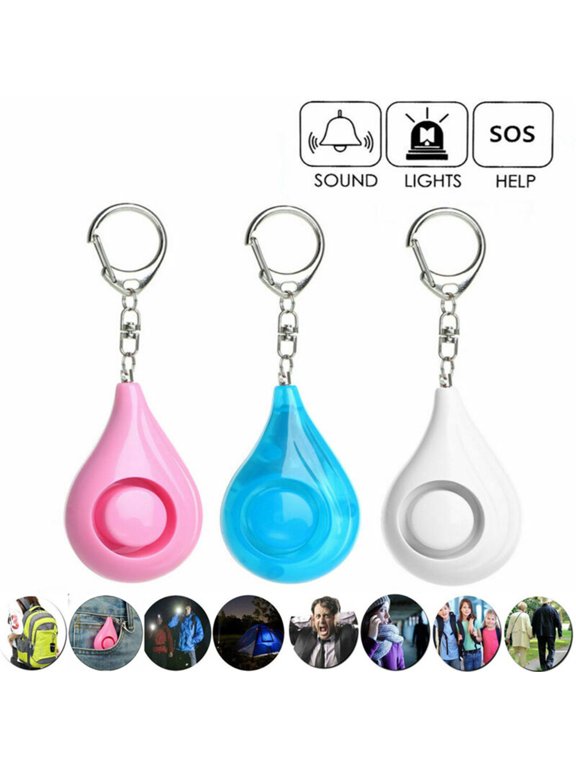 Safe Sound Personal Alarm, Rechargeable Emergency 130db Security Alarm Keychain Siren Song with 2 LED Lights, for Women, Men, Children, Elderly