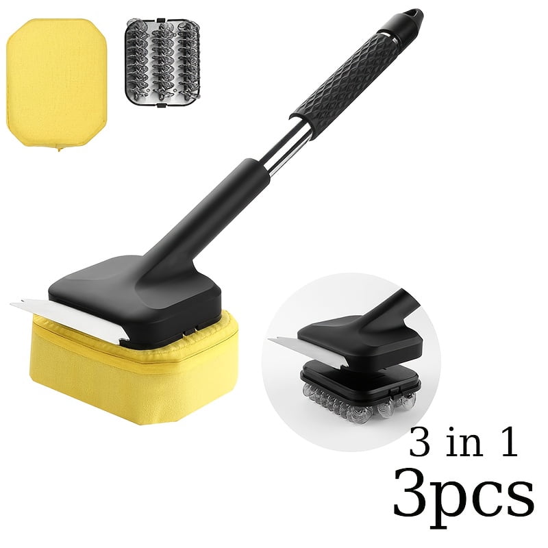 Safe Steam Grilling Brush and Scraper for Effortless Barbecue Cleaning, Durable Tool Suitable for Cast Iron and Stainless Steel Grates, Perfect Outdoor Grilling Gift for Any Occasion