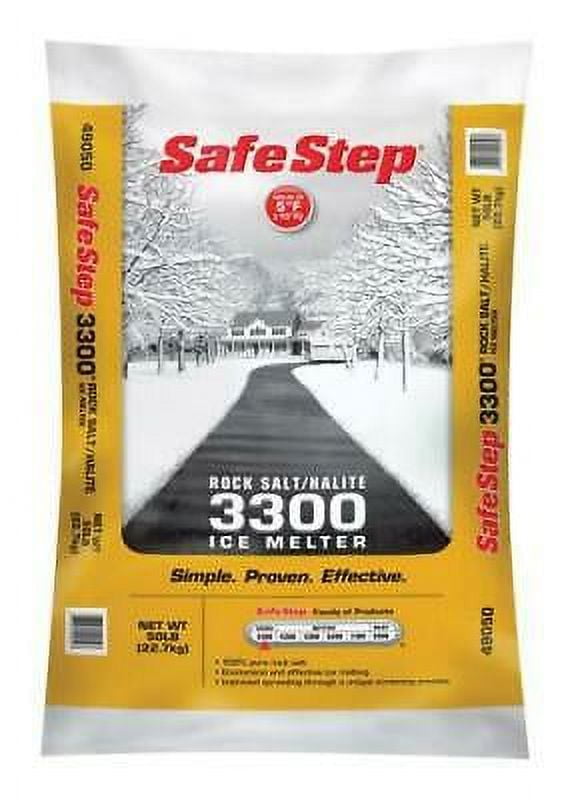 Safe Step 3300 Sodium Chloride Ice Melt 50 lb. Crystal
