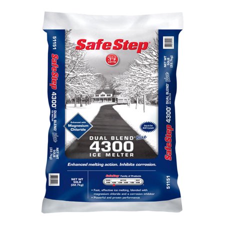 1 pc Safe Step Dual Blend 4300 Magnesium Chloride/Sodium Chloride Pet Friendly Pellet Ice Melt 50 lb