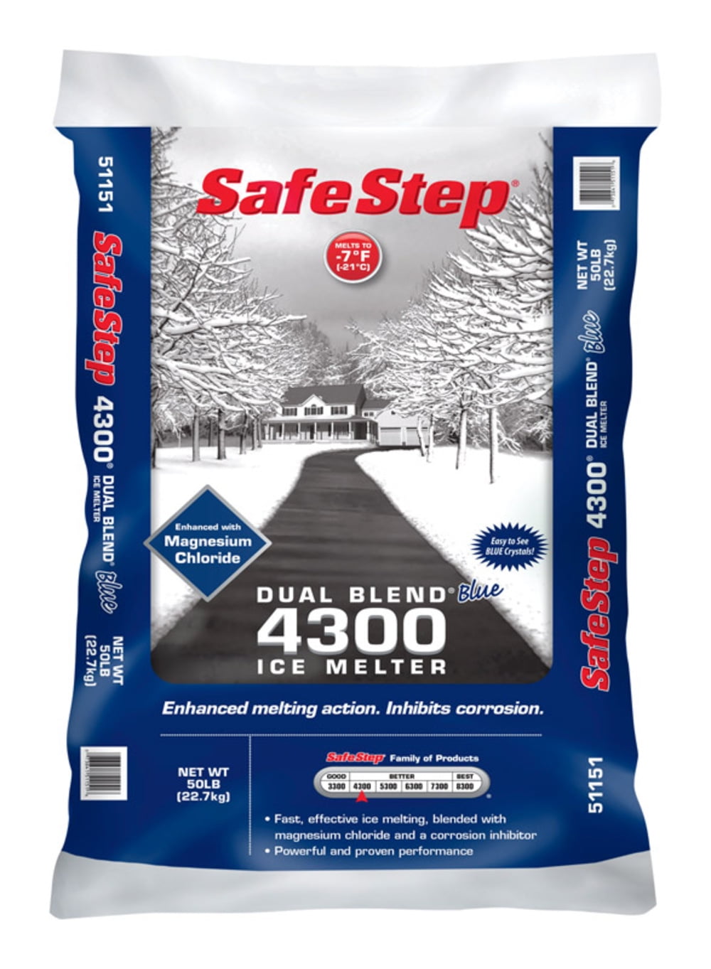 ICE MELT 4300 BLUE 50LB(Pack of 1) - Walmart.com