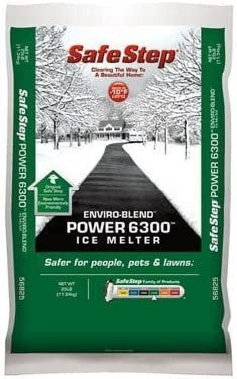 Safe Step Nature's Power Ice Melt Safe Step Ice Melter Bag Melts Ice Down To - 10 F / - 23 C 25 Lbs