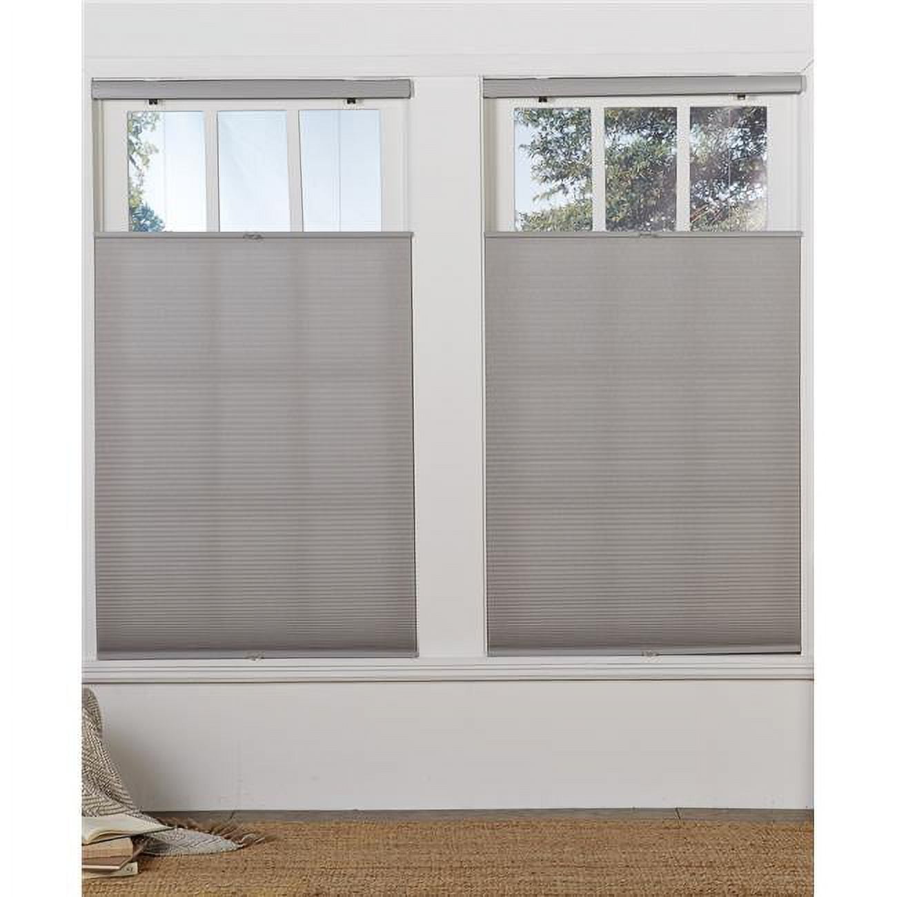 EcoHome Top Down Bottom Up Honeycomb Shade - 100% Recycled Plastic Bottle Fabric, 22"W X 72"H, White - View #7