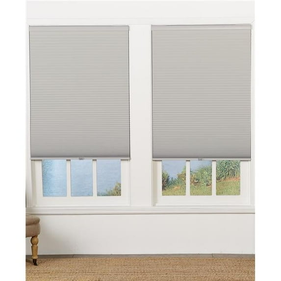 Safe Styles UBE655X72LG Cordless Blackout Cellular Shade, Sterling Gray - 65.5 x 72 in.