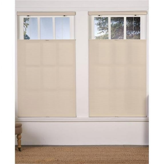 Safe Styles UBG395X72AL Cordless Light Filtering Top Down Bottom Up Shade, Alabaster - 39.5 x 72 in.