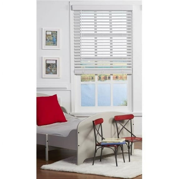 Safe Styles UBJ69X72WT 2 in. Cordless Faux Wood Blind, White - 69 x 72 in.