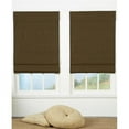 thumbnail image 1 of Safe Styles UBQ24X72CC Cordless Roman Shade, Chocolate - 24 x 72 in., 1 of 1