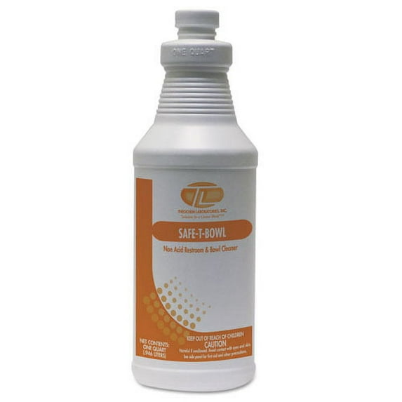 Safe-T-Bowl Liquid Toilet Bowl Cleaner, 32 Oz Bottle, 12/carton | Bundle of 2 Cartons