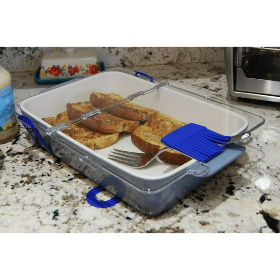 Safe-T-Sirv 9" x 13" Serving Lid Blue