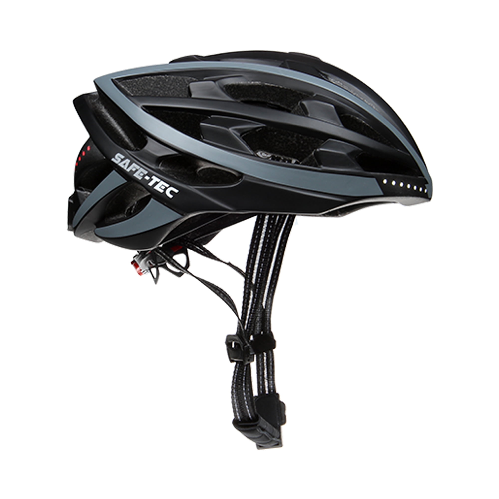Safe Tec Bicycle Helmet Black/Gray Large
