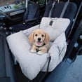 thumbnail image 1 of Safe Travel Car Seat for Small Dogs Grey Standard Size with Clip-On Leash, 1 of 6