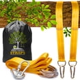 thumbnail image 1 of Safe Tree Swing Hanging Kit Set of 2 10ft Long Straps with Two Alloy Carabiners and 2000 Lb Breaking Strength Easy & Fast Installation for All Types of Swings and Children, 1 of 6