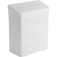thumbnail image 1 of Safe-Use Plastic Sanitary Napkin Receptacle - Wall Mountable - 10.6" Height x 9" Width x 4.6" Depth - Plastic - White - 1 Each | Bundle of 5 Each, 1 of 1
