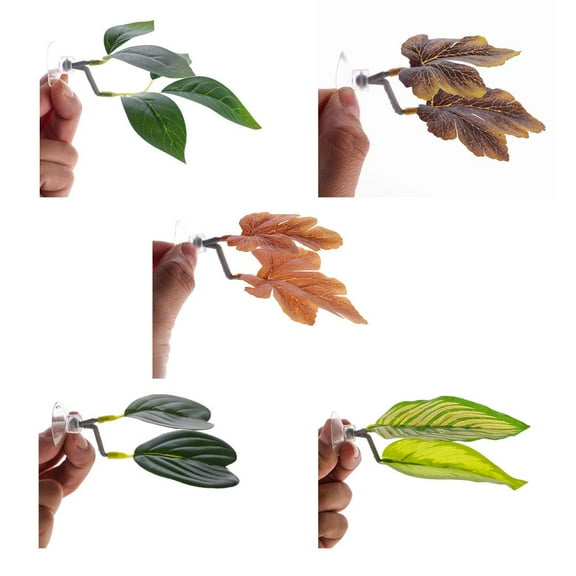 Safe and Easy-to-Install Fish Tank Landscaping Leaf for Creating Natural Aquarium Environment and Providing Rest Spots for Aquatic Pets