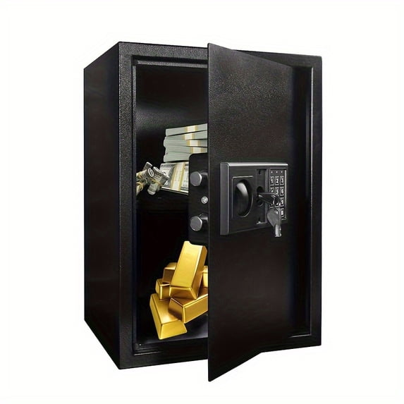 Safe and Lock Box Digital Electronic Security Keypad Black Safe Box for Home Office Travel Business Use