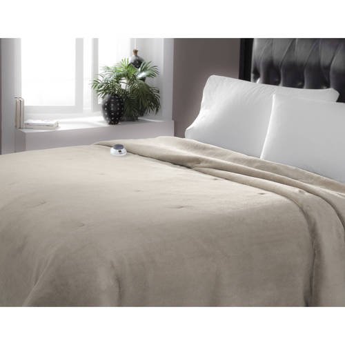 Safe and Warm Luxe Plush Low Voltage Electric Heated Blanket
