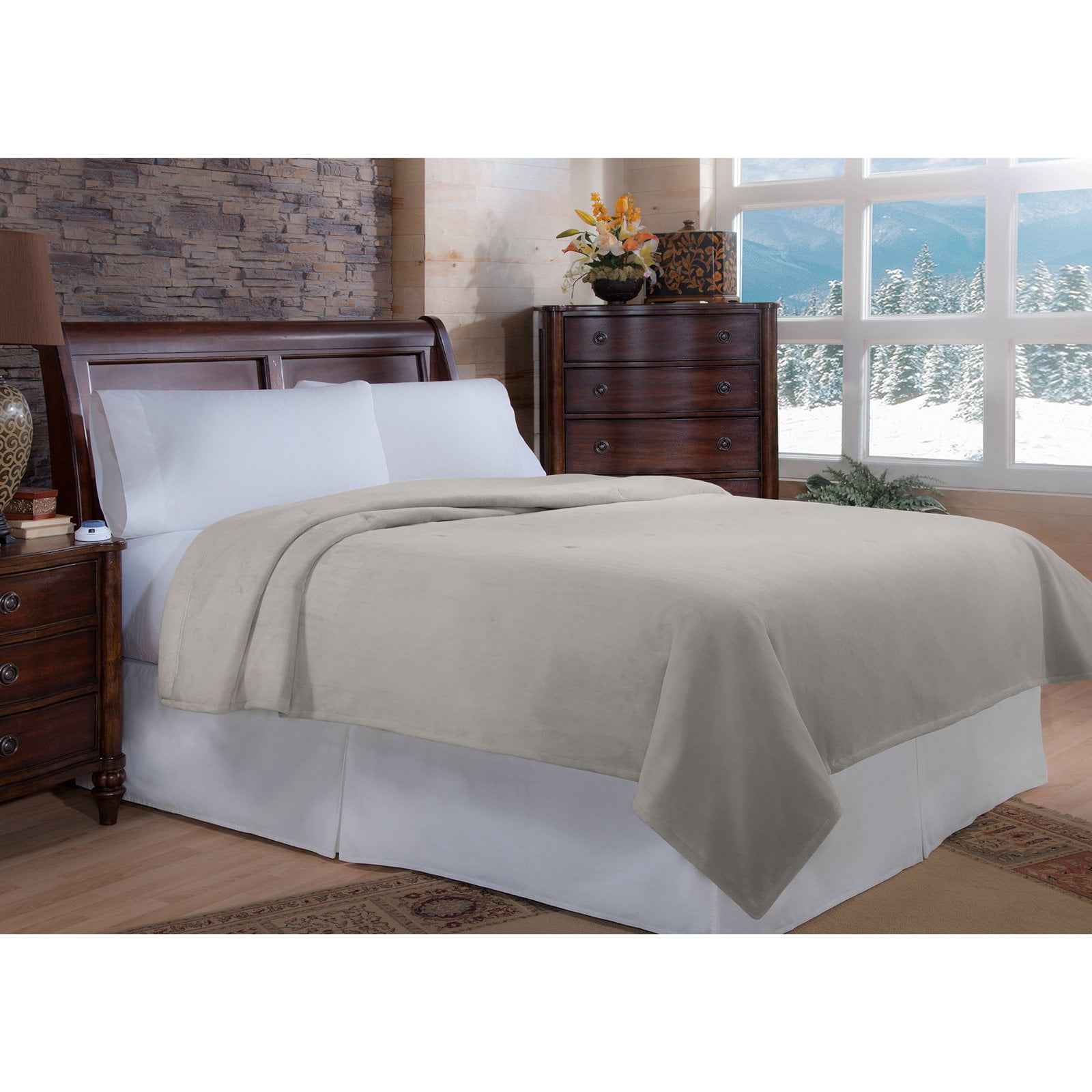 Safe and Warm MacroMink Low Voltage Heated Electric Blanket