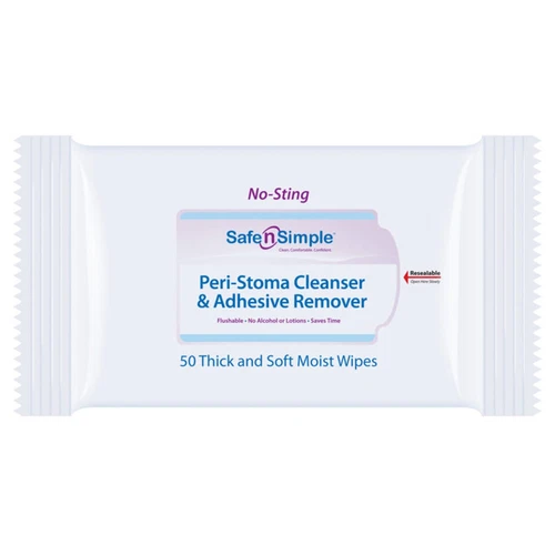 Safe n Simple Adhesive Remover Wipe SNS00525 50 Ct