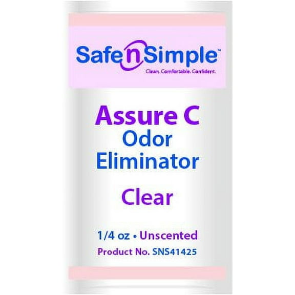 Safe n' Simple Assure C Odor Eliminator Clear, 1/4 oz Travel Packet Each SNS41425