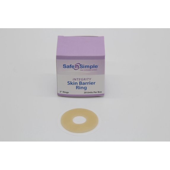 Safe n' Simple Integrity Skin Barrier Rings, 2"- 20 Rings/Box - RRSNS68002