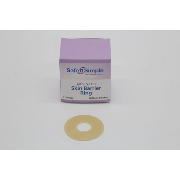 Safe n' Simple Integrity Skin Barrier Rings, 2"- 20 Rings/Box - RRSNS68002