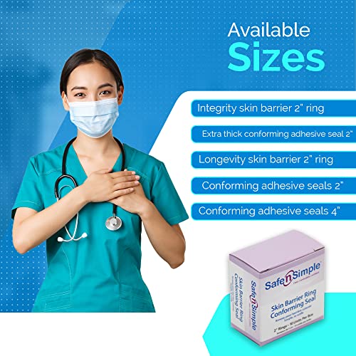 Safe n' Simple Longevity Ostomy Barrier Ring 2" Stoma Adhesive Skin