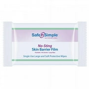 Safe n Simple No-Sting Skin Barrier Wipe, Large, 5 x 7 Inch, 600 Count