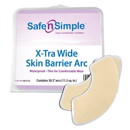 Safe n' Simple Skin Barrier X-Tra Wide Arcs, 2" (20/Tray) - RRSNS21120
