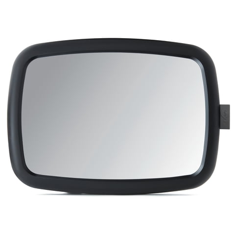 SafeFit 360 Pivoting Baby and Toddler Adjustable Crash-Tested Car Mirror, Black
