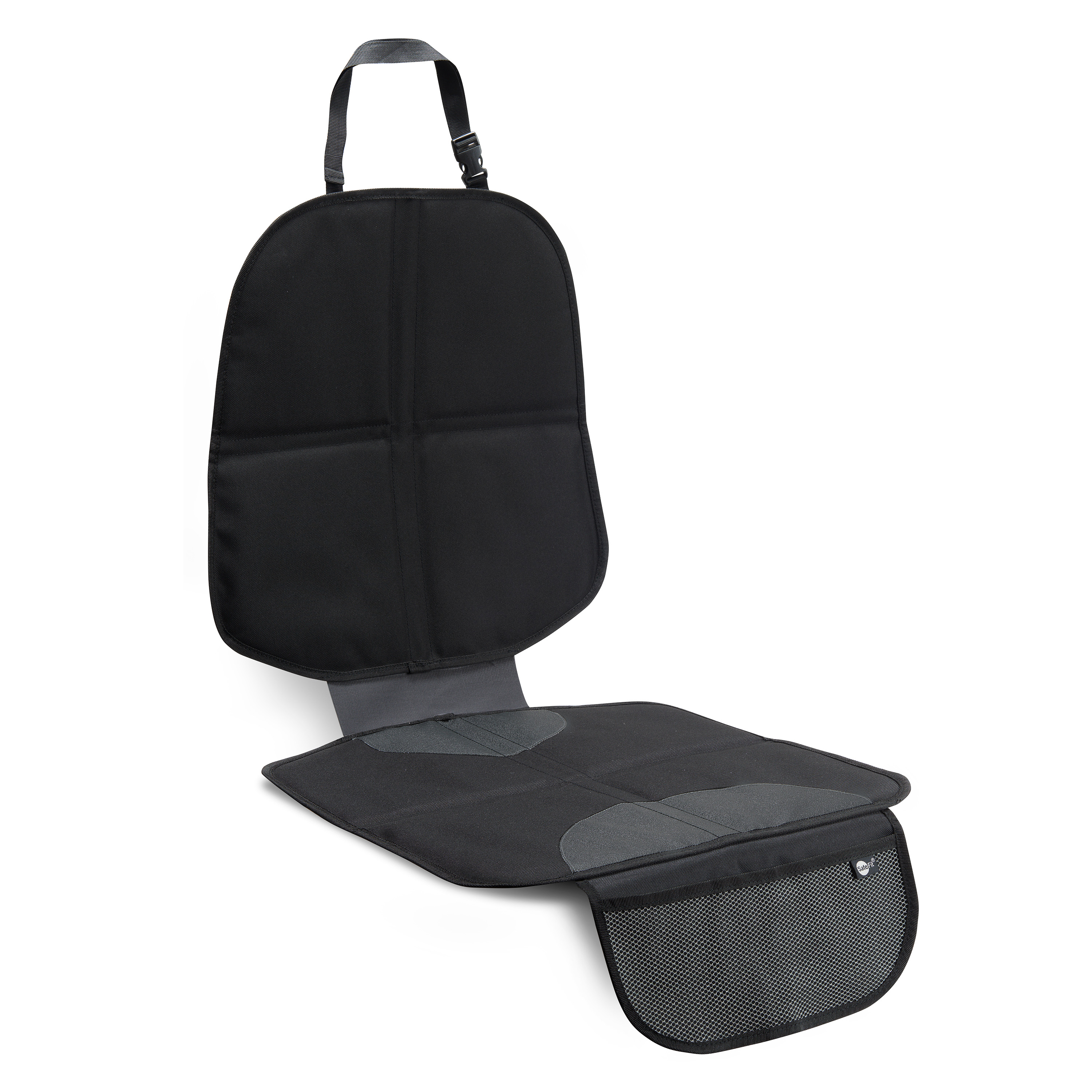 SafeFit Complete Toddler Car Seat Protector, Black photo 1