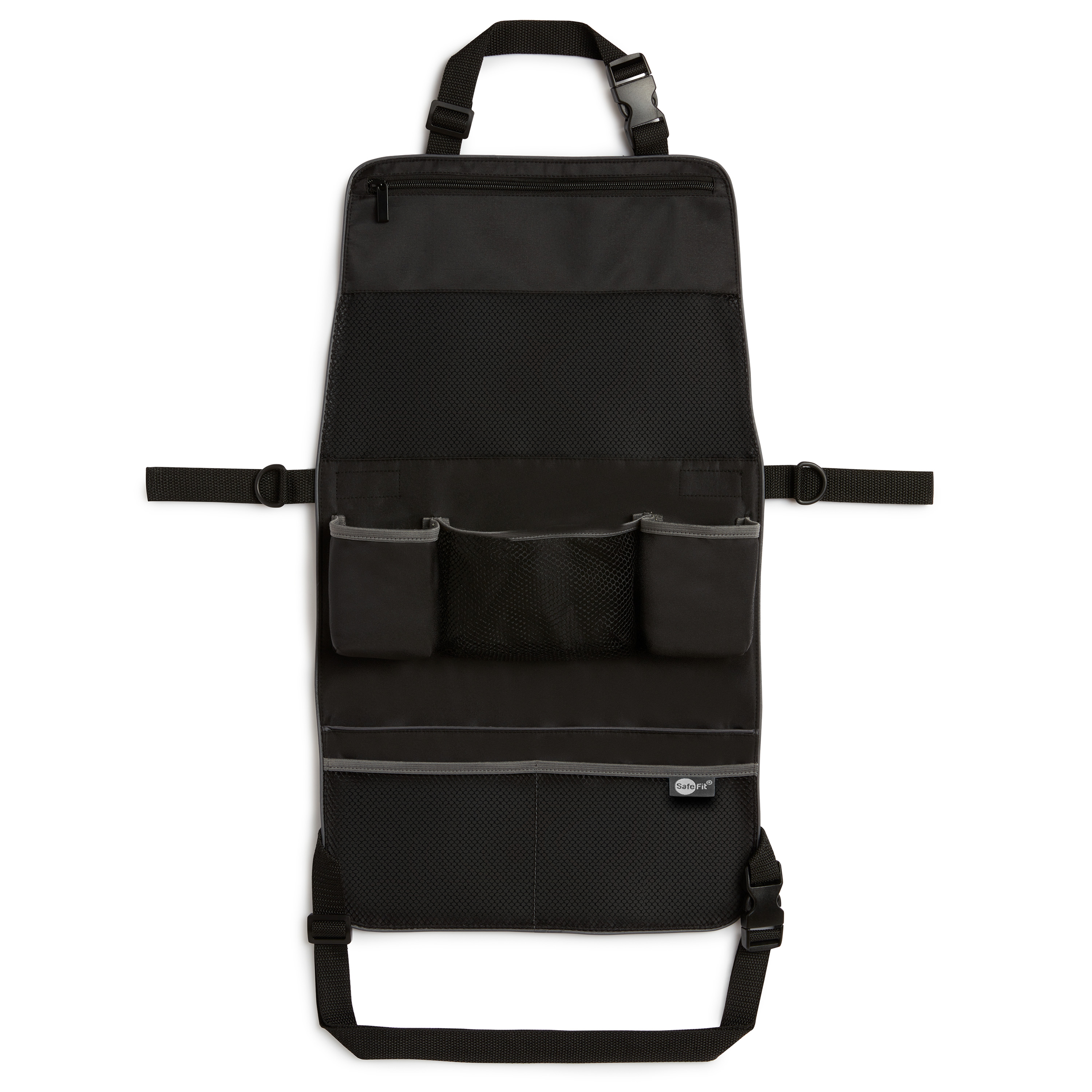 SafeFit® Infant and Toddler Car Backseat and Stroller Organizer, Black, Unisex - image 1 of 6