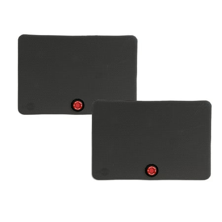Safe Fit Safe Temp Cling Shades, Includes Heat Alert System, Black, 2 Pack, 17.5 x 12.5