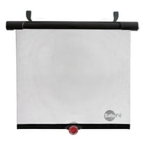 (4 pack) SafeFit SafeTemp Xtra-Wide Roller Baby Car Shade, Fits Most Vehicles, Gray
